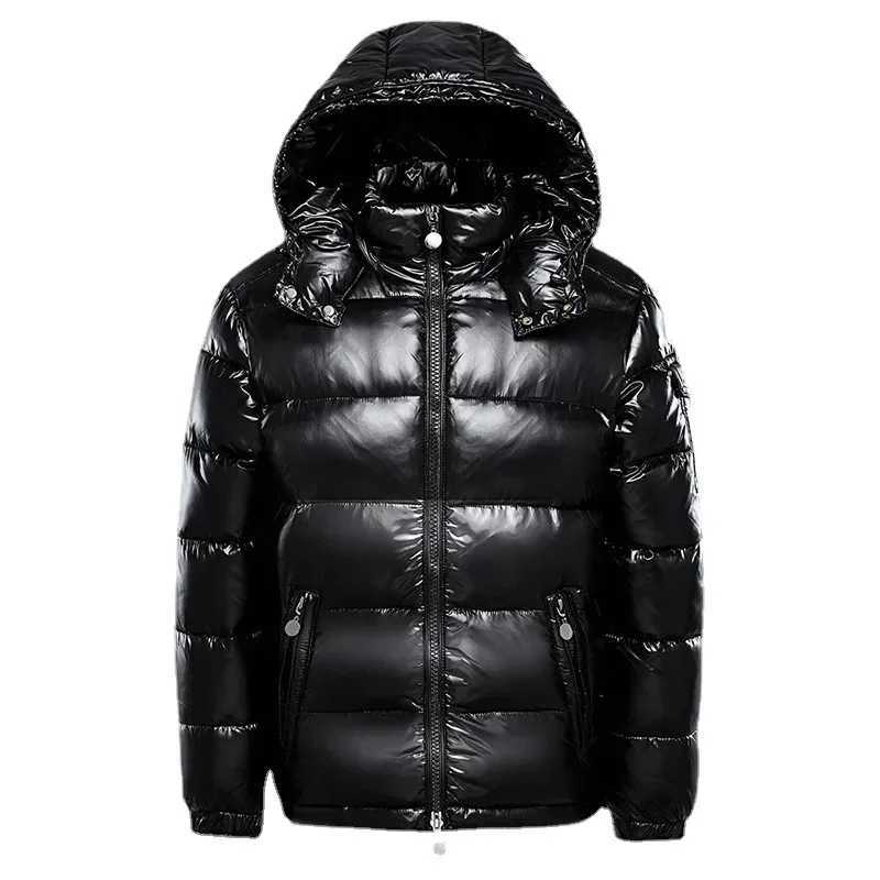Fashion Waterproof Short Down Jacket Male Lightweight Snow ski Duck Down Parka Glossy Parka Winter Down Jacket Mens Q260921