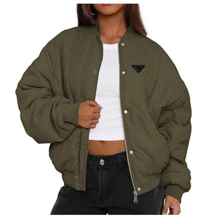Designer Woman Down jacket Luxury brand fashionable zipper puffer jacket autumn and winter cotton women baseball jacket