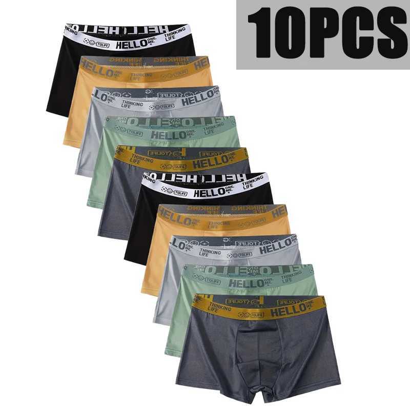 10PCS Mens Underwear Male Boxers Sexy Underpants Comfortable Breathable Fashion s Panties Underwear Boxershorts Men Q260921