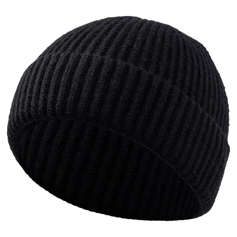 High Quality Thick Warm Male Winter Beanies Adult Casual Short Thread Hip Hop Hat Man Wool Skull Cap Unisex Woman Knitted 260920