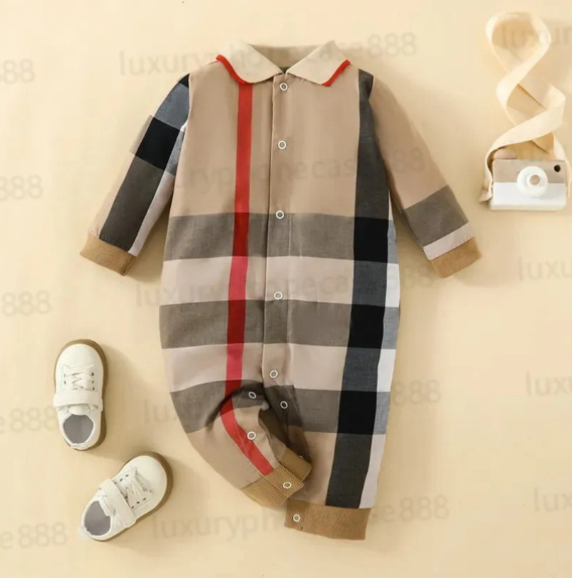 Kids Children's Designer Clothing Pure Cotton Baby Clothing Set Newborn Jumpsuit Boys and Girls Short Sleeved Long Sleeved Designer Classic Pri