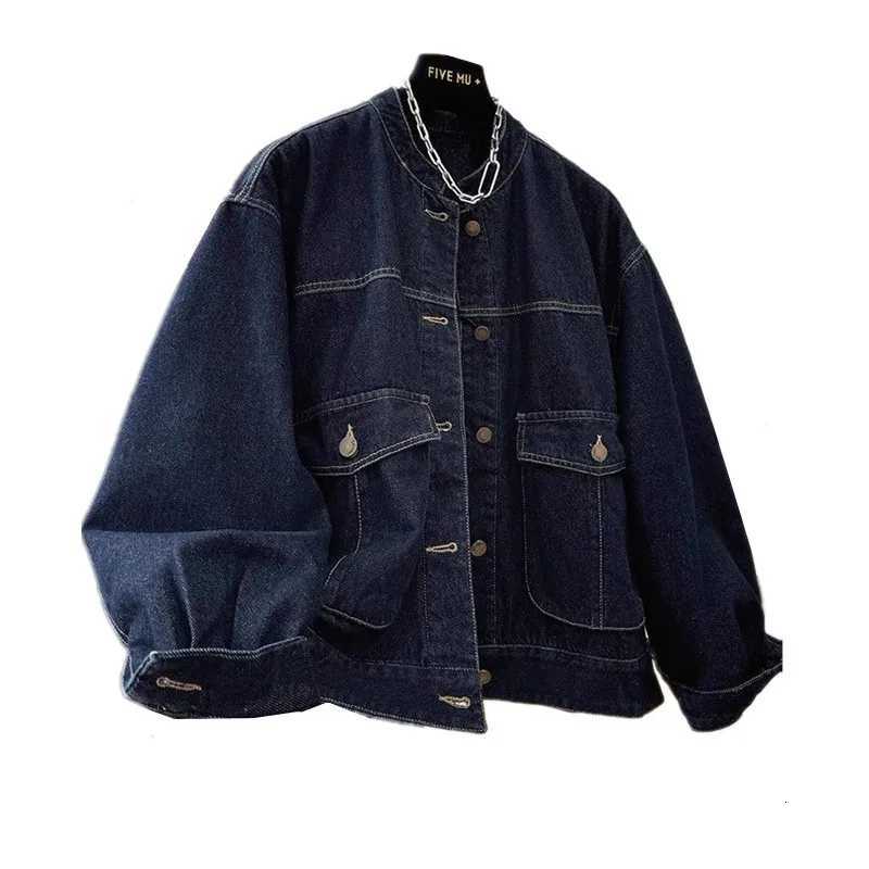 Women's Jackets Casual Cotton Denim Jacket Women Parkas Autumn Winter New Single-Breasted Short Padded Jeans Coat Female Loose Outerwear T882 C