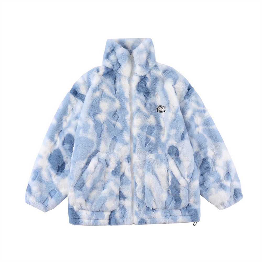 Men 2026 Plush High European and American Trendy Winter Men's Lamb Fleece Thickened Cotton Jacket Stand Collar