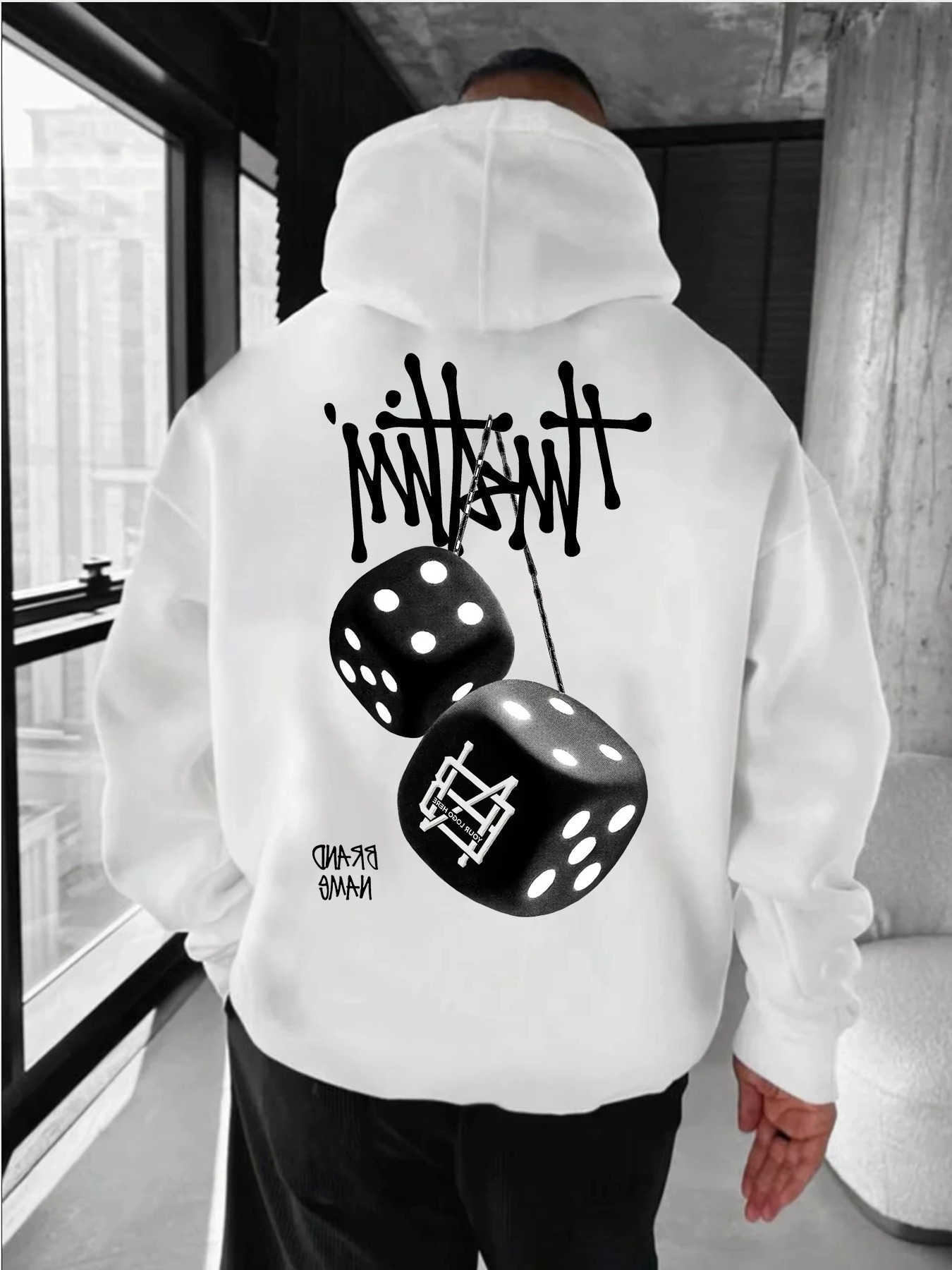 new Men's 2026 Hoodies Sweatshirts sieve pattern print stylish hoodie for men and women suitable for autumn and winter for warmth and casual we