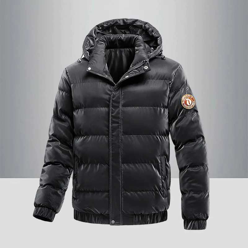 Couple style standing collar cotton jacket men's down cotton jacket 2024 winter new cotton jacket trendy brand short windproof a Q260921
