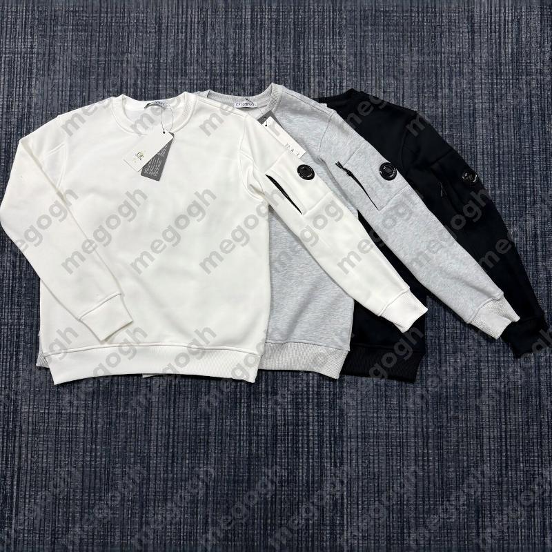 Companies Sweatshirt Mens Solid Color Crewneck Hoodies Fleece Lined Sweatshirts Long Sleeve Casual Pullover Warm Autumn Winter Loose Fit Top S-XXL