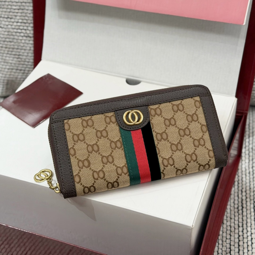 New 5A High Quality Designe Long Purse Double G Trends Retro Monogram Empreinte Classic Old Flower Purse Women Retro Clench Clamshell Capacity Multi