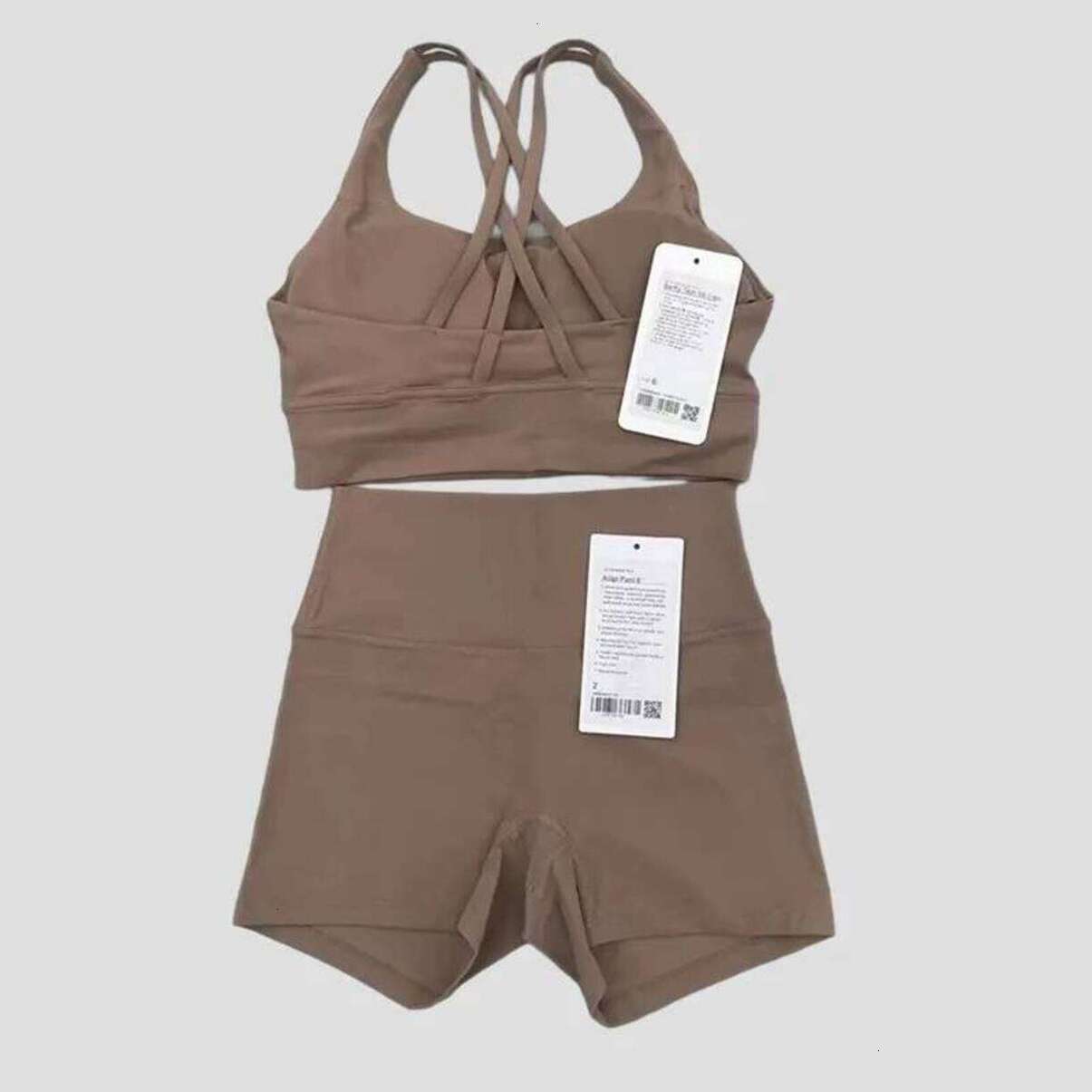 Stretchy Yoga Wear Top Soft Breathable * Women Two Pieces Set Backcross Sport Bra Fitness Tank Top High Waisted Workout Tights Biker Gym Shor