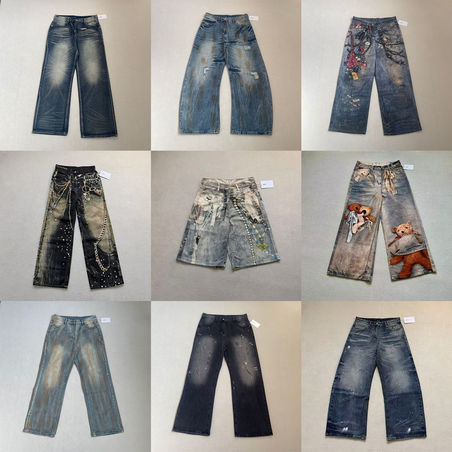 Men Jeans Designer 3D Printed Jeans Casual trousers Straight Leg Pants Mens Womens Fashion High Streetwear Denim Pants