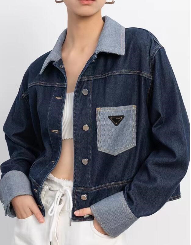 Designer jacket Retro workwear Luxury coat women's denim jacket Spring and Autumn new loose short women Jeans jacket
