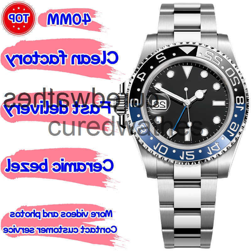 Luxury GMT Mens Designer Watch Watches Clean Factory Super Qualtiy Cal3186/3285 movement Automatic Mechanical Watch Sapphire Waterproof With Box WPI