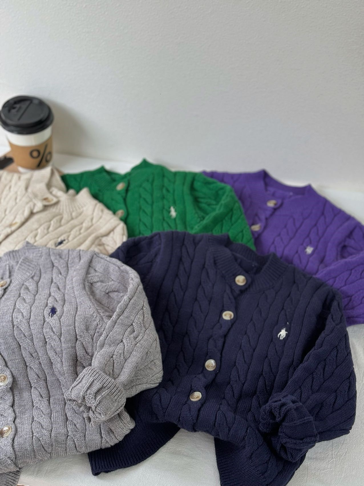 Designer Toddler Boys Girls Knit Cardigan, New Spring Pure Cotton Kids Sweater, Casual Baby Knitted Outerwear, In Stock