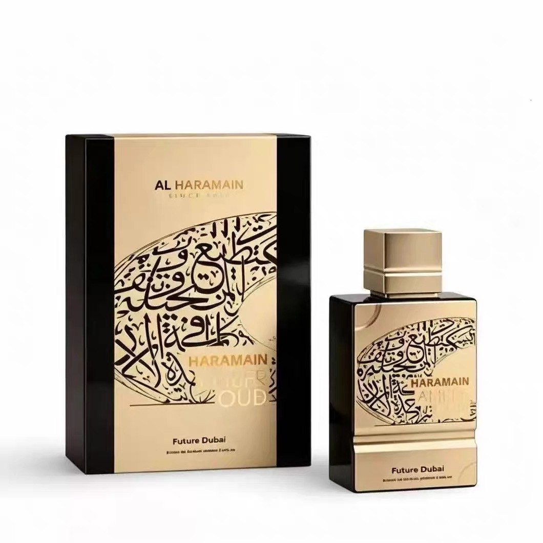 Al Haramain Future Dubai Black Gold Arab Ebony Amber Wood Tone Men's and Women's perfume Gift Box W260921