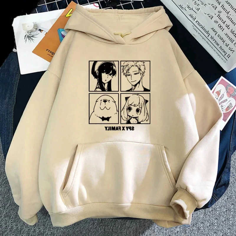 Hoodies Sweatshirts Anime Hoodie Men's Kawaii Forger Anya Spy X Family Kawaii Manga Graphic Sweatshirt Long sleeve Harajuku Sweatshirts Cartoon