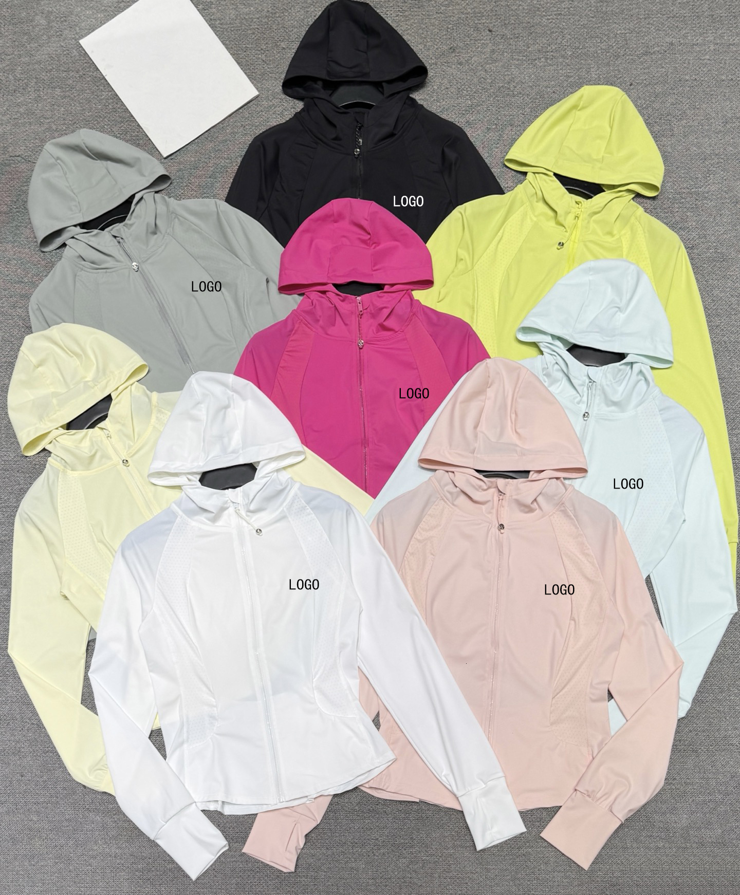 Women's Sun Protection Hooded Long Sleeve Yoga Fitness Jacket Spandex/Nylon Skinny Fit Wrinkle-Resistant 3D Pattern Multiple