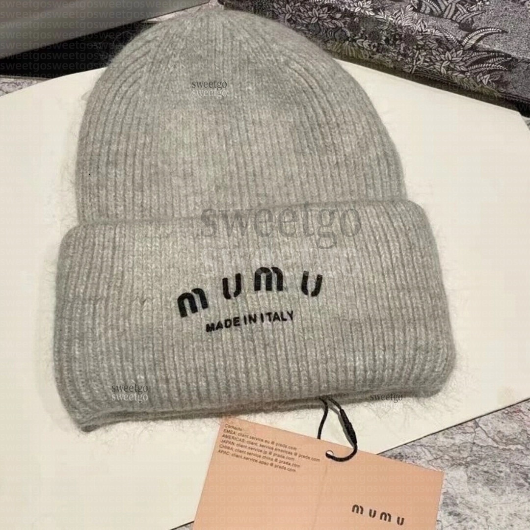 miubeanie Designer hat men beanie women knitted beanie luxury bonnet Fall/Winter outdoor warm fashion classic hat