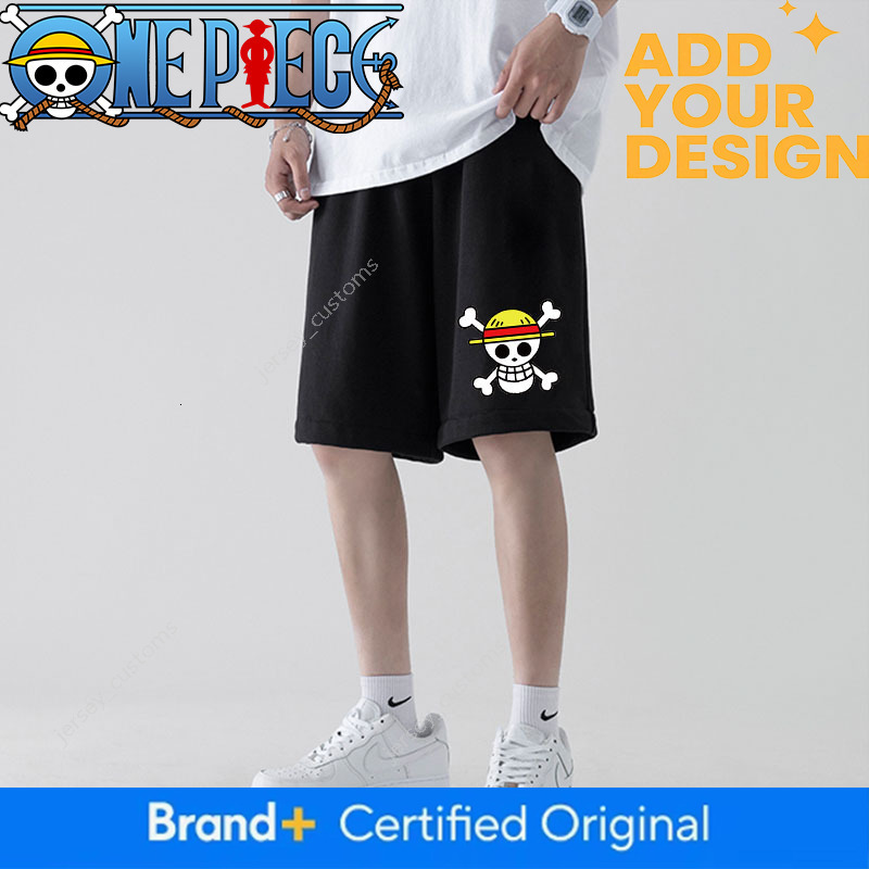 Pantaloncini a cinque punti larghi casuali transfrontalieri M-7XL anime One Piece, abbigliamento estivo da uomo