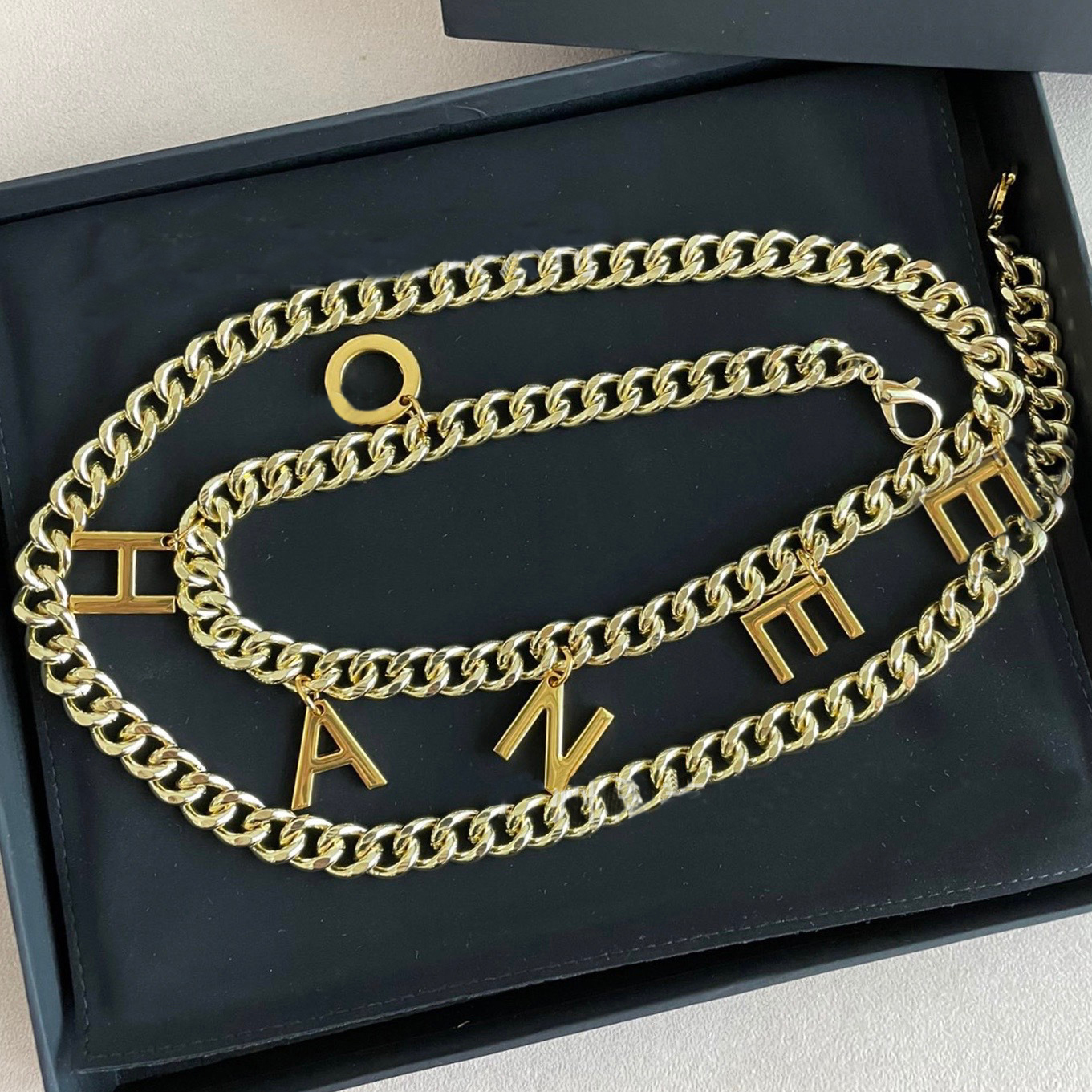 Classic Fashion Belts For Women Designer Leather Weave Belts Women's Waist Chain Letter Chain Belt High-End Dresses Sweaters Chains Belts