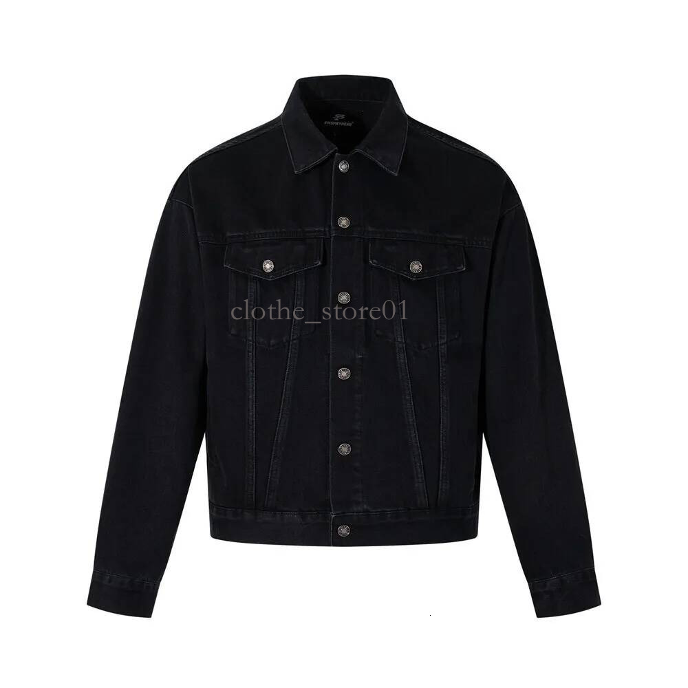 2026 Mens Denim Jacket American Vintage Style Denim Jacket For Men Loose Casual Versatile Spring And Autumn Punk High Strt Workwear Style Turn Down