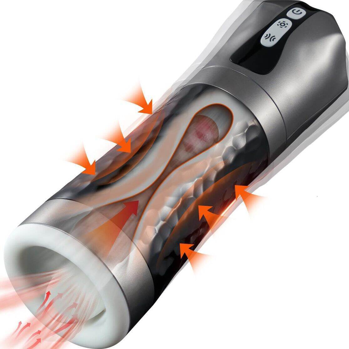 male intimate soft massage cup Masturbator Rogge Deep-Throat Cup, Fully Automatic Thrusting Masturbator, Electric Suction Cup For Men, JA15