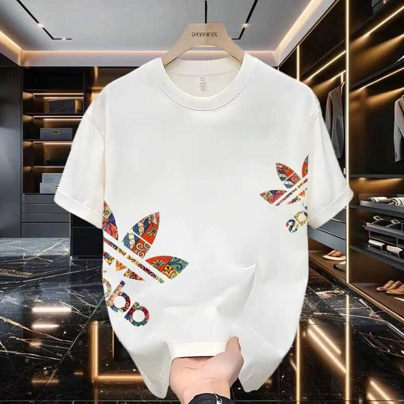 Hoodies Sweatshirts Summer New Men's Casual Men's and Women's Printed Short-sleeved Cotton T-shirt Loose and Versatile Fashion Half-s