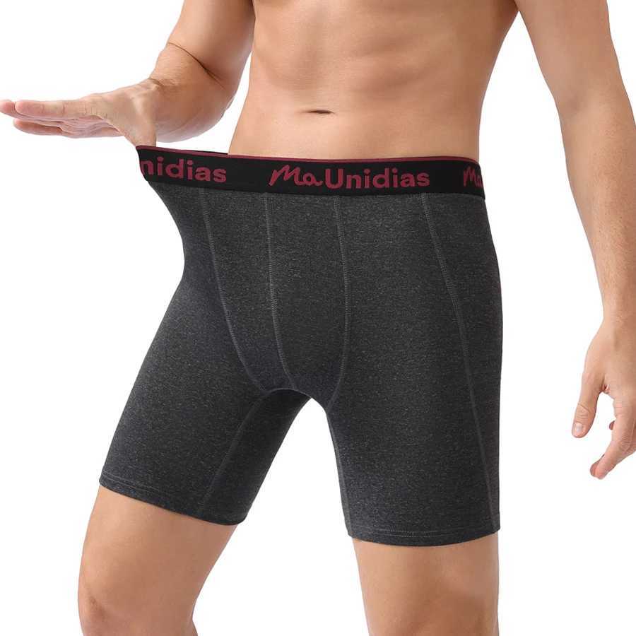 New Men's Underpants Long Brand Underwear For Men Boxer Shorts Sexy Long Leg Mens Panties Letter Elastic Waistband Boxers Man Q260921