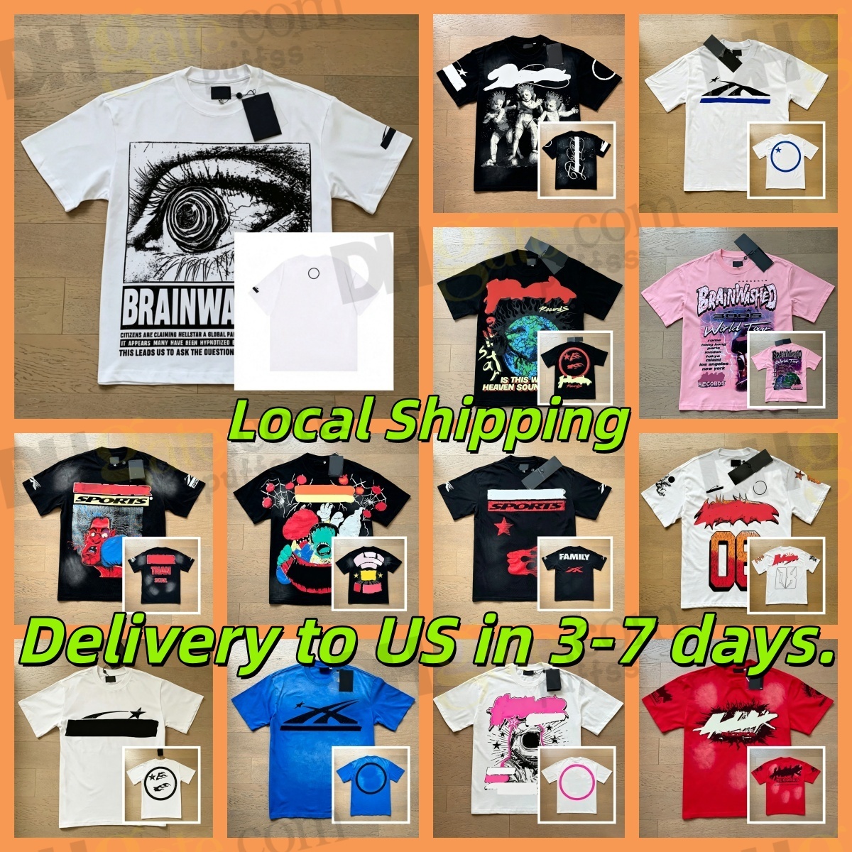 Unisex Crew Neck Short Sleeve T Shirt Multiple Vintage Washed Figure Graffiti Print Oversized Loose Cotton Casual Summer Streetwear Tops For Men Wom