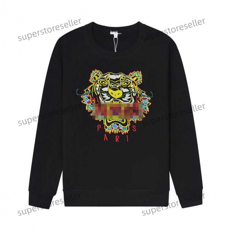 Fashion Desinger Mens Hoodie Womens Hoodies Crew Neck Sweatshirts Embroidery Tiger Paris Street Trendy Pullover Cotton Jumpers Long Sleeve Luxurious