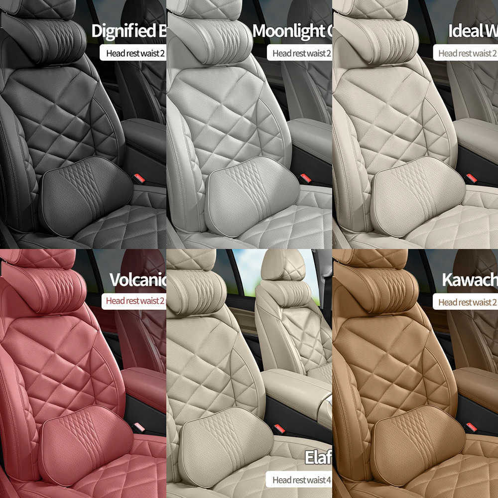 Car Car Seat Covers Headrest Lumbar Support Lumbar Cushion Memory Foam Cushion Backrest Lumbar Pillow Car Comfortable Neck Pillow Car Accsesorie J26