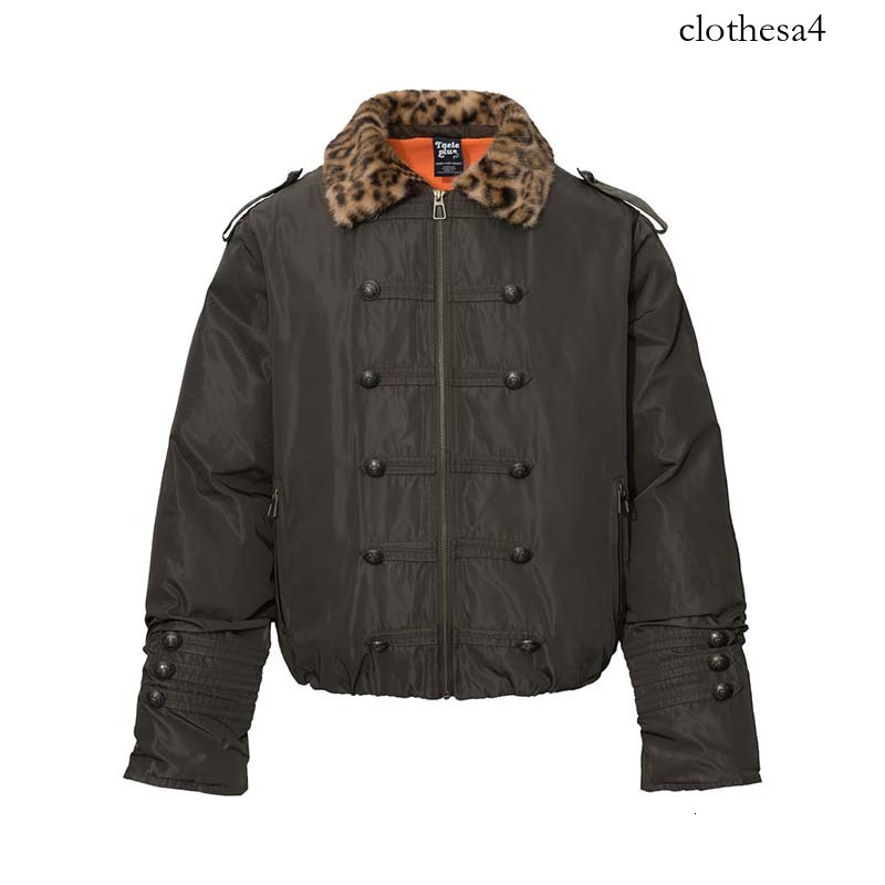 2026 winter new collection: American-style high-street button-down design, thickened faux fur collar, men's trendy warm cotton jacket