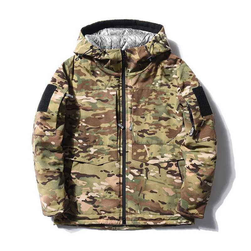 Men's Camouflage Winter Cotton Jacket Padded Warm Workwear Coat Windproof Cold Weather Outdoor Work Jackets for Men Q260921