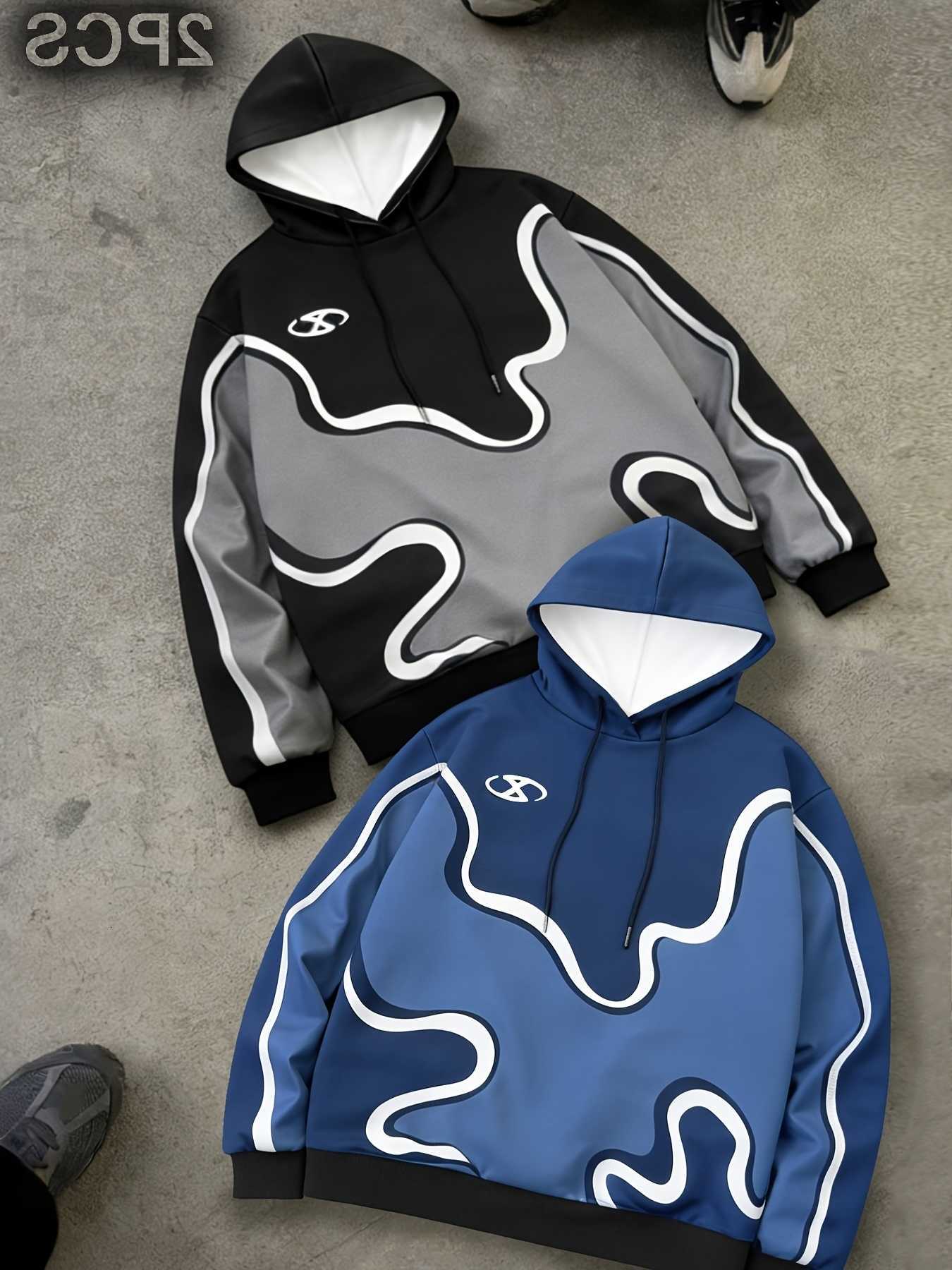 Autumn/Winter Sweatshirts 2026 Men's Hoodies Men's Hooded Sweatshirt with 3D Print - Comfortable Soft Casual Fashionable Outdoor Streetwea