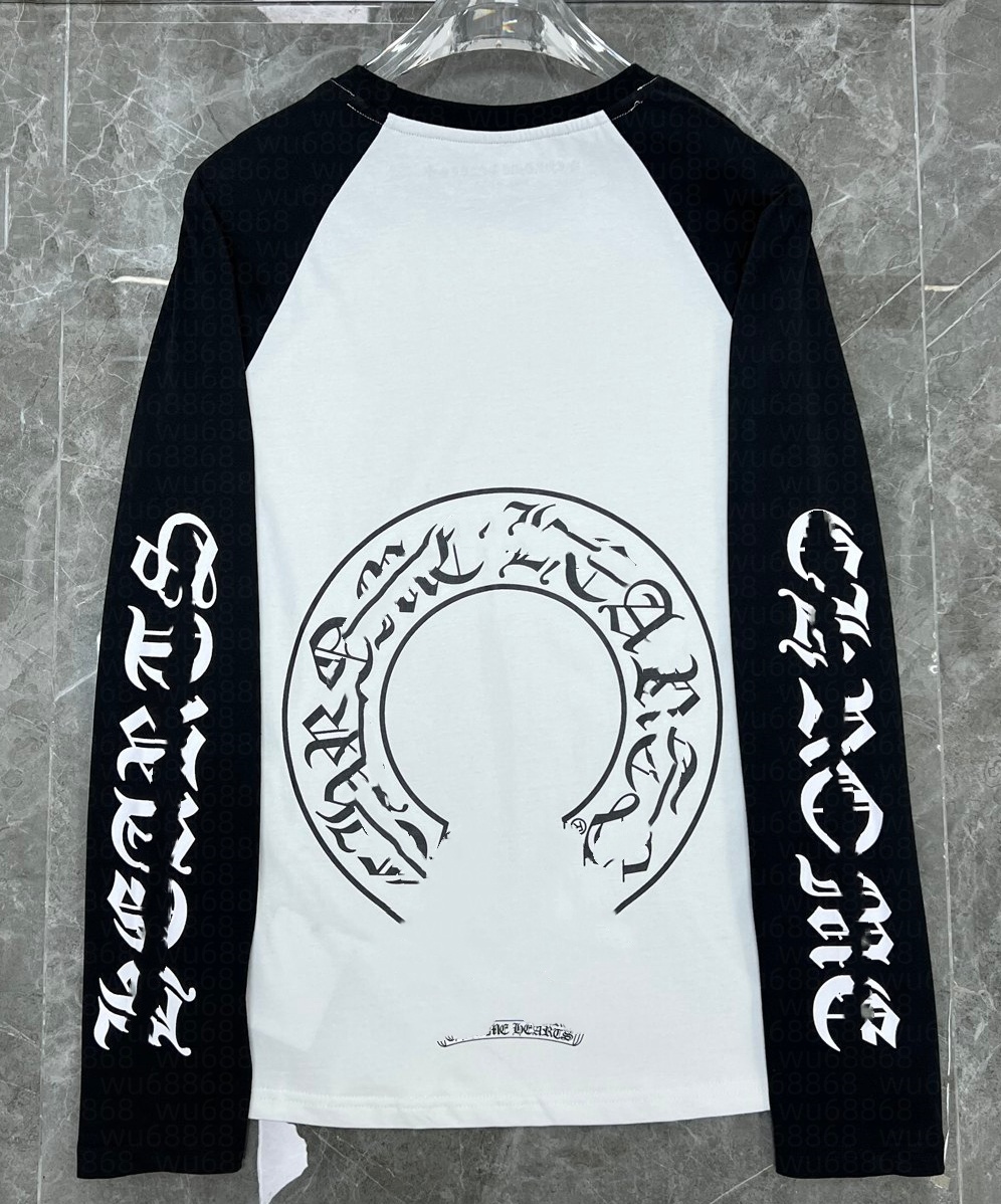designer chrome hoodie shirts clothes fashion mens clothing embroidered sanskrit cross Letter graphic tee men T Shirt Summer Luxurys Tops Shirts Men