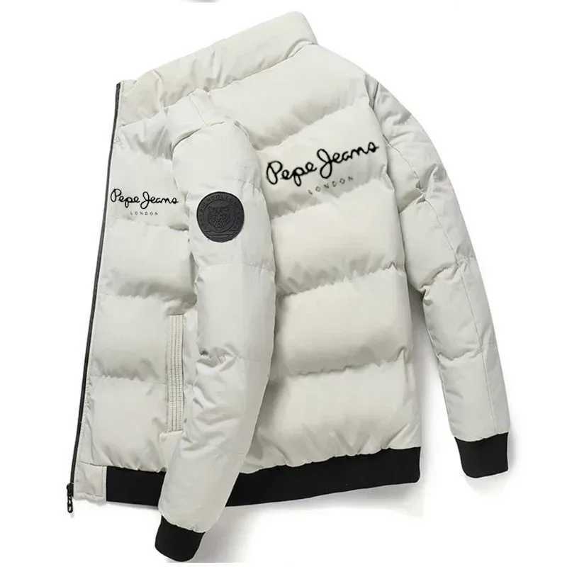 2026 casual modern men's jacket outdoor clothing premium men's down jacket new winter fashion geometric zipper win Q260921