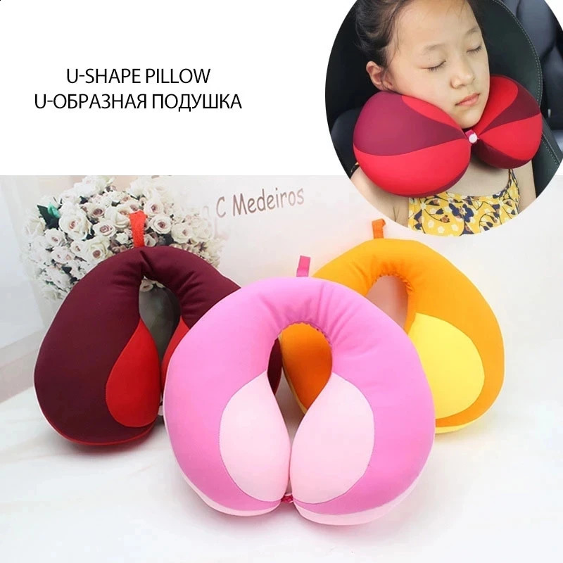 Baby Pillow For borns Travel Neck Pillow U-Shape For Car Headrest Air Cushion Children Car Seat Head Support Infant Baby 260920