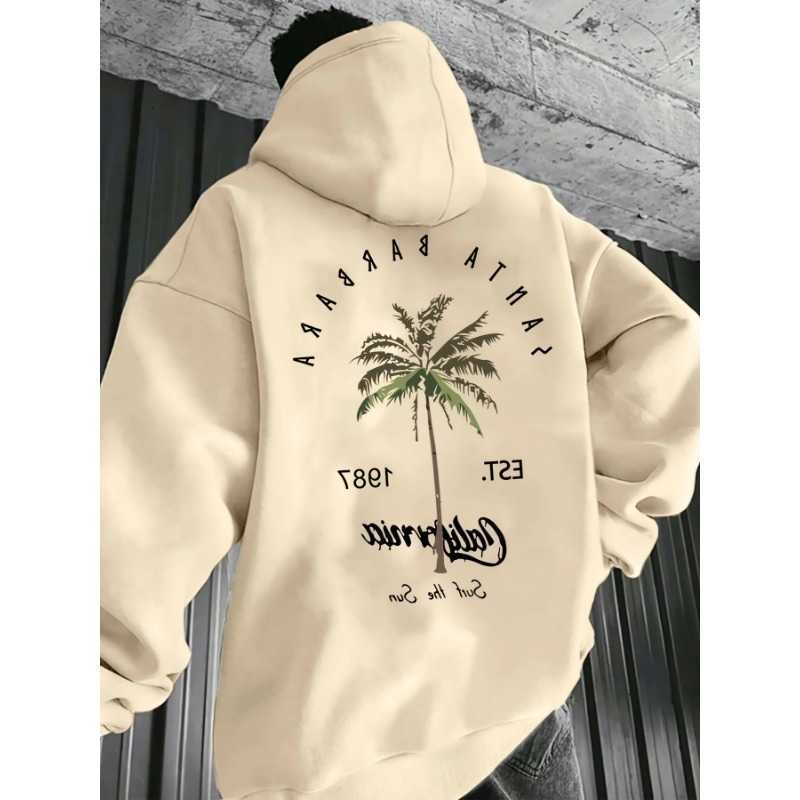 Hoodies Sweatshirts 2026 Palm Men's Tree Print Fashion Men Women Long-sleeve Hooded Sweatshirt Autumn Winter Daily Casual Loose Street Warm Spo