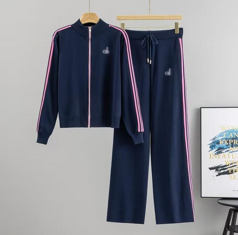Women's suit brand Knitted Casual Suit Sweater pants 2 Piece Set designer Tracksuits