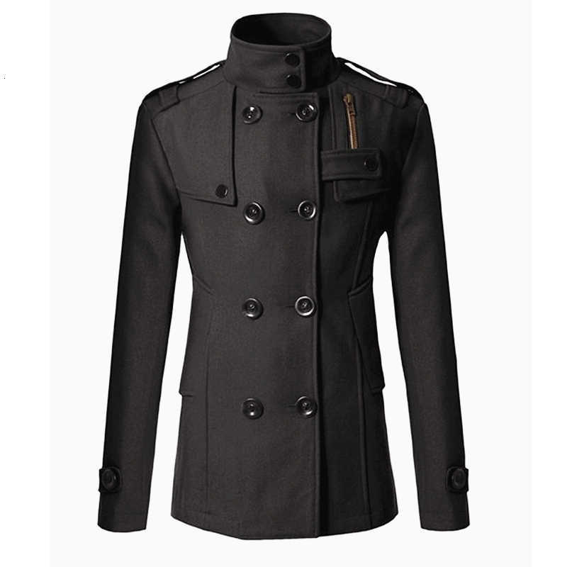 New Men's Wool Blends 2026 Men's Wool Overcoat Long Suit Men Woolen Windbreaker Man Woollen Coat Outer for Men Casual Wear Brand Mens Clot