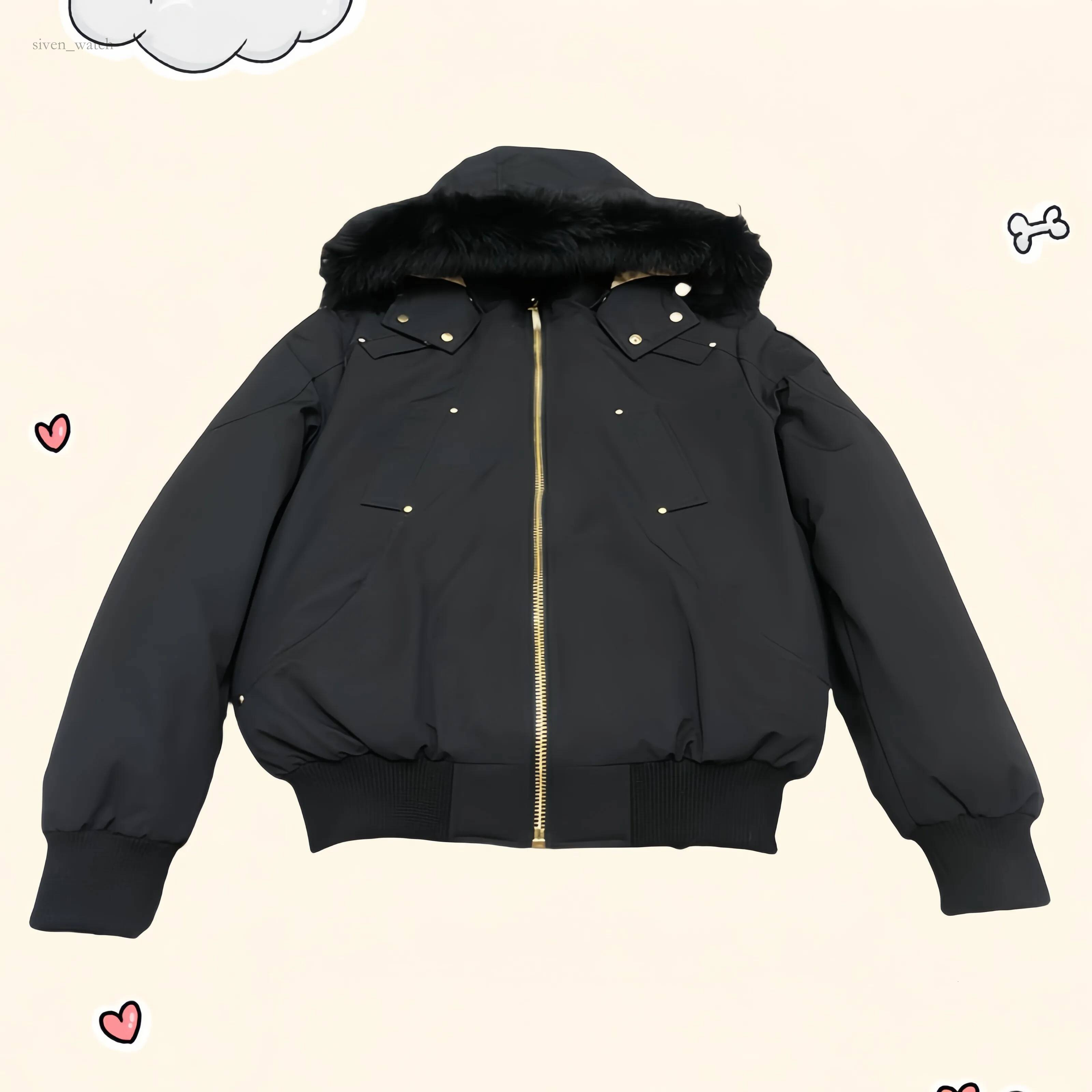 Mens Down Parkas Moose Down Jacket Mens Fur Collar Parka Winter Waterproof White Duck Coat Cloak Fashion Men And Women Couples Casual Version To Kee