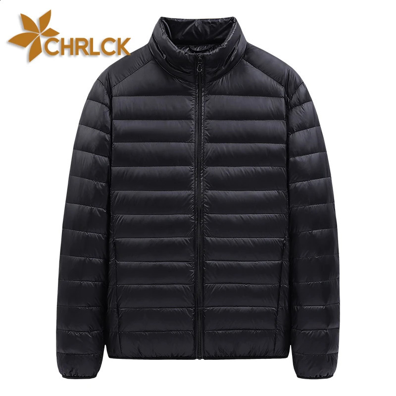 CHRLCK 50% Down Jackets Men's Ultralight Hiking Camping Trekking Winter Coat Outdoor Windproof Warm Puffer Jacket Packable 260920