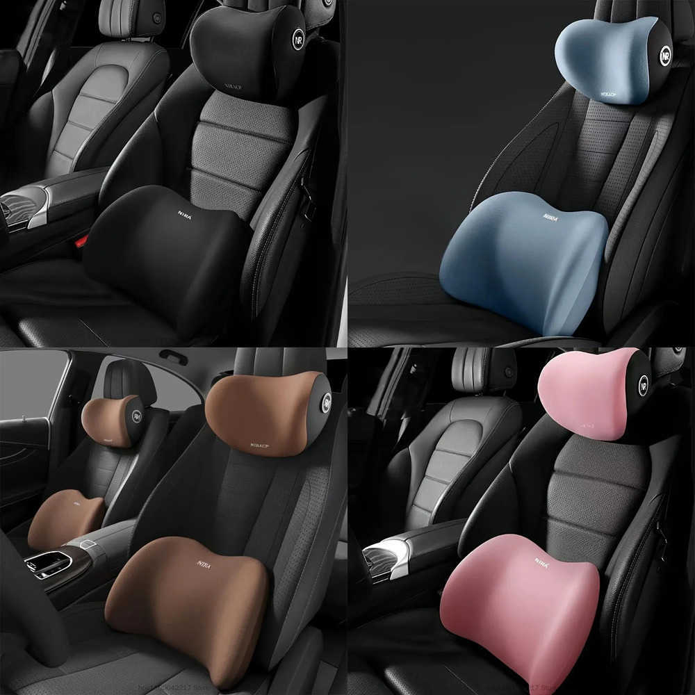 Covers Car Universal Seat Car Headrest Neck Support Pillow Memory Foam Seat Cushion Lumbar Back Cushion Four-Season Neck Pillow for All Cars J260919