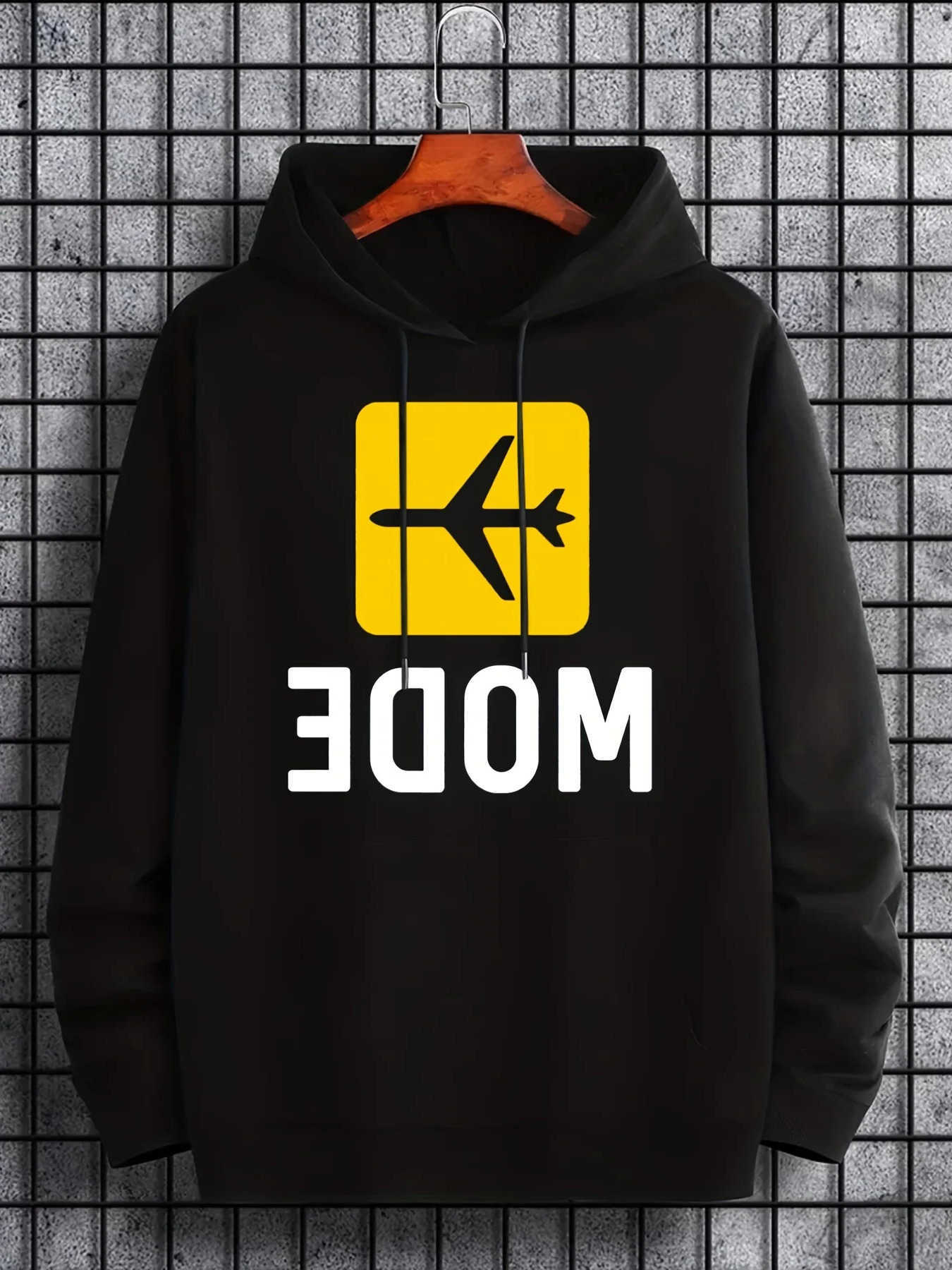 mode Men's Hoodies Sweatshirts Flight graphic hoodie men's and women's casual pullover hoodie with kangaroo pocket suitable for sprin