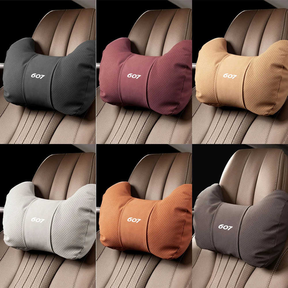 Covers Car For Seat Peugeot 607 1999-2010 Car Seat Neck Pillow Lumbar Support PU Leather Headrest Waist Cushion J260919