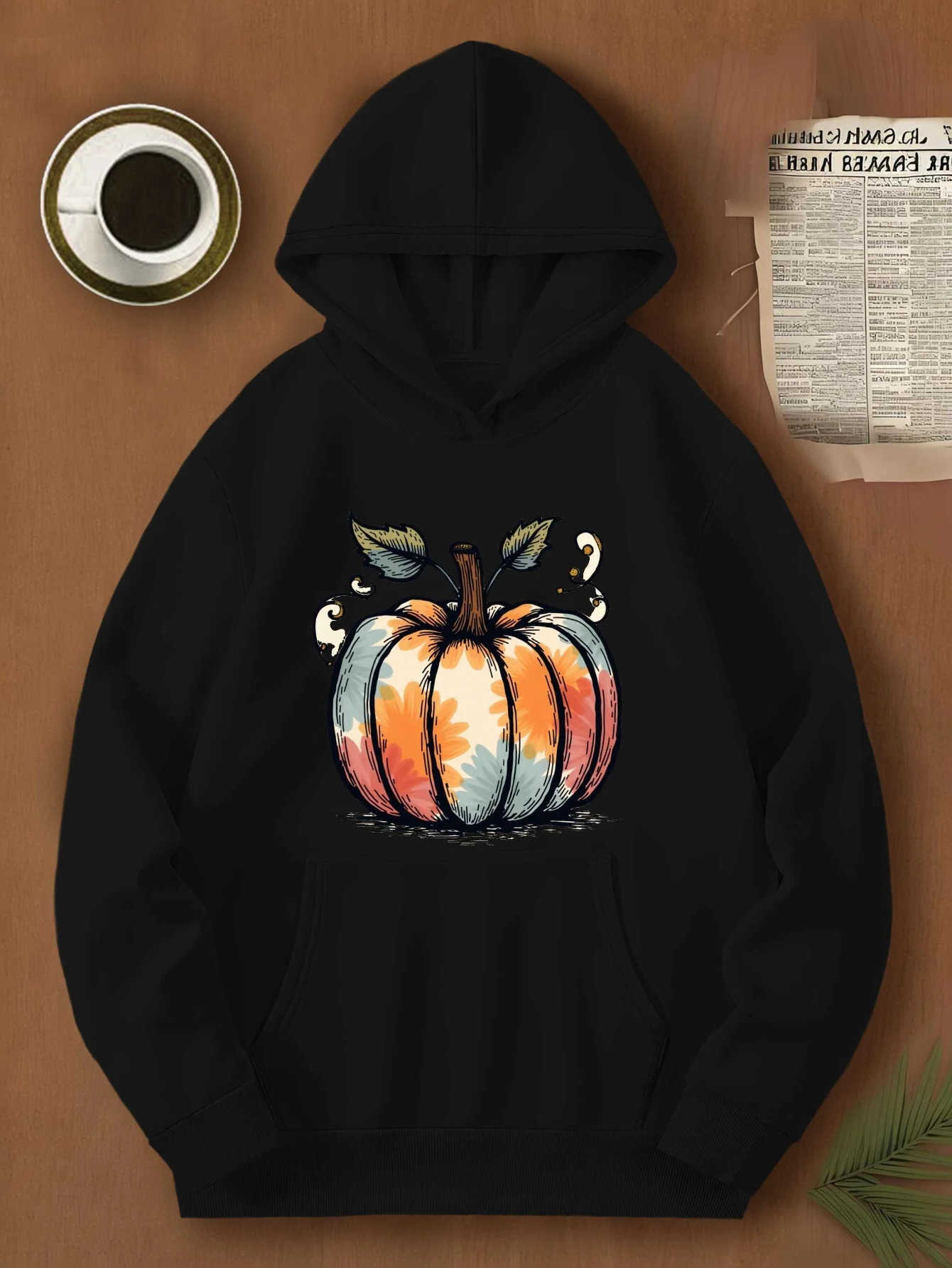 Pumpkin Men's Hoodies Sweatshirts 2026 Printed Hooded Men Women Hoodies Plus Size Fashion Sweatshirt Long sleeve Unisex Streetwear Tops D260921