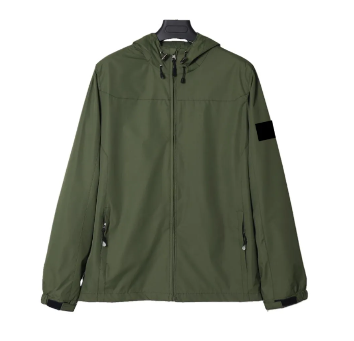 2027 Mens Jacket Spring Autumn Coat Windrunner Fashion Hooded Jackets Outdoor Sports Outerwear Windbreaker Casual Zipper Coats Man Outerwear Clothin