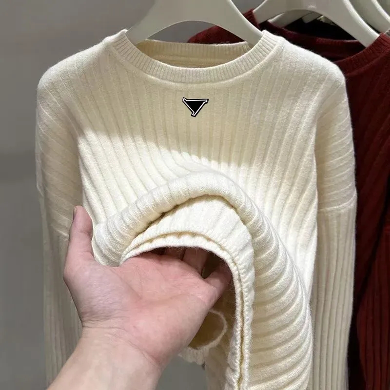 2026 Spring/Summer New Style Cracked Pattern Round Neck Knitted Sweater Women's Tight-Fitting Tank Top Short Sleeve Slim-Fitting Base Layer Shi