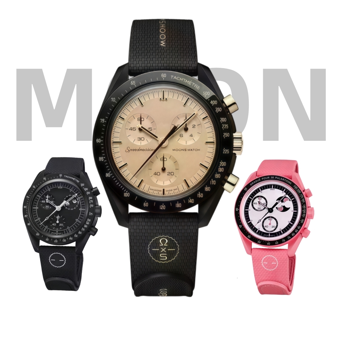 Moonswatches New 1969watch Bioceramic Snoopes Planet Moon Quarz Watch Mission To Mercury 42mm Full Function Chronograph Mens Couple Joint Name Wrist