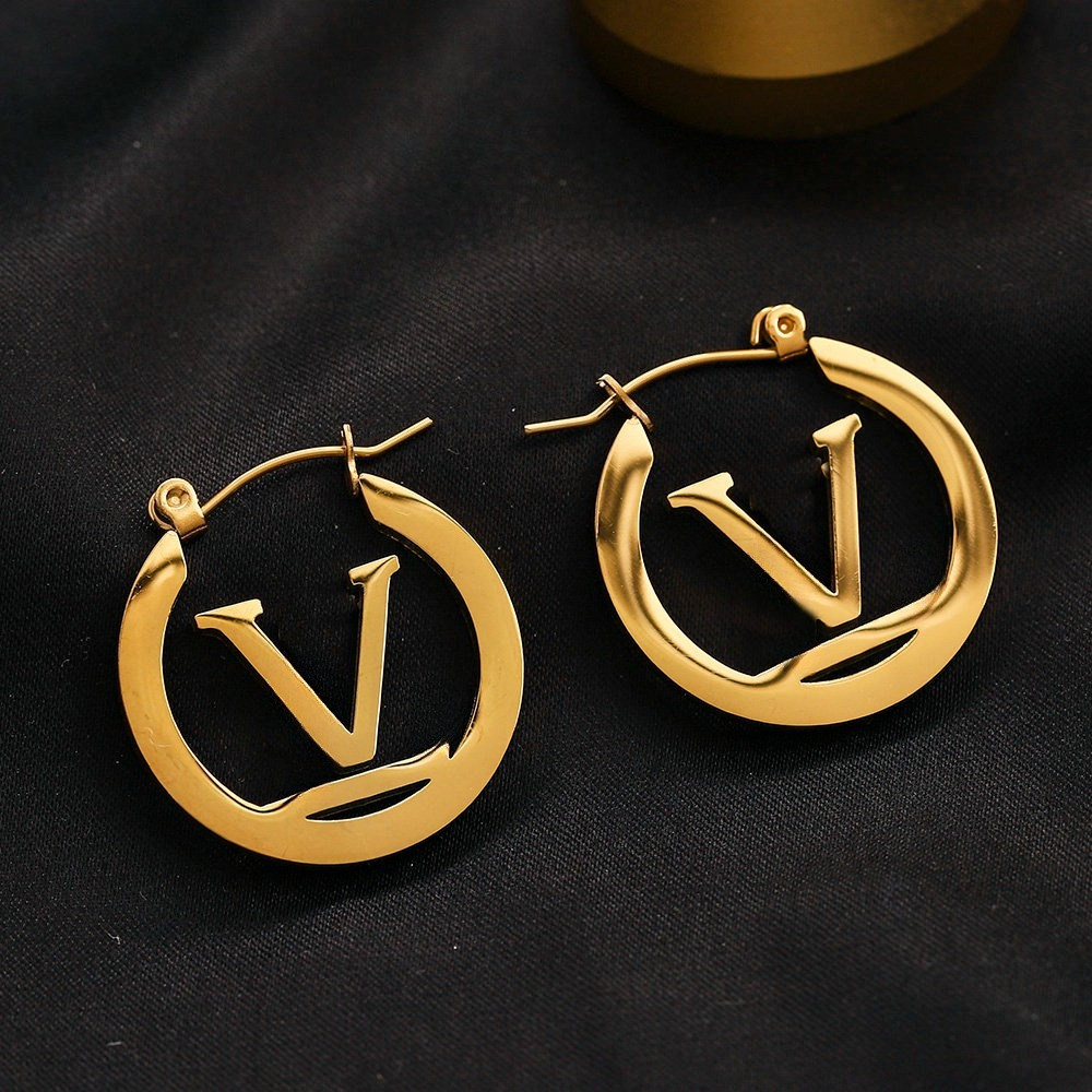Designer Earings 18K Gold Plated Stud Earring Luxury Hoop Earrings Fashion Jewelry Women Party Wedding Engagement Gift