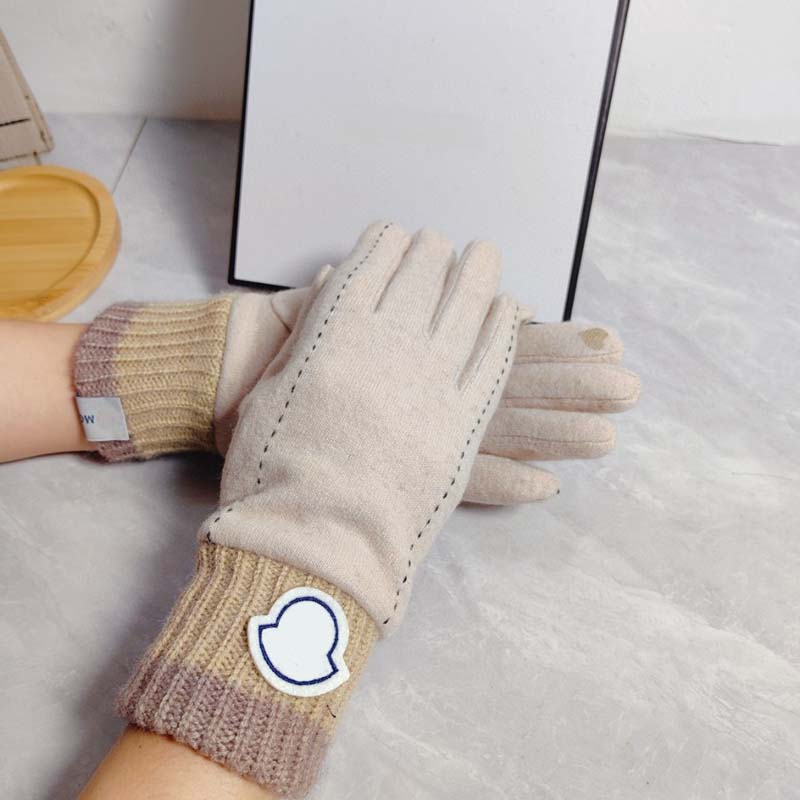 Designer Fashion Gloves Warm Luxury Winter Brand Man Woman Knitted Glove Cold Proof Warmer Touch Screen Mittens