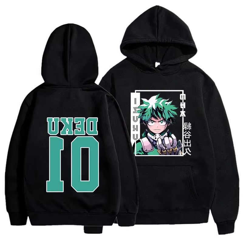 NEW Sweatshirts Men's Fashion Hoodies Anime Deku 01 Printed Hoodie Women Men Autumn Winter Sweatshirt Hip Hop Harajuku Streetwear Long sleeve P